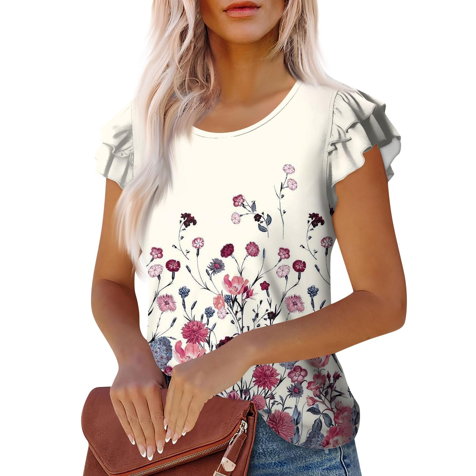 

Женские повседневные свободные рубашки модные топы футболки футболки M чёрный