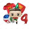 5Pcs Cartoon Cr7 Soccer Birthday Aluminum Film Balloons Set Football Themed Birthday Party Decoration Supplies Party Photo Prop