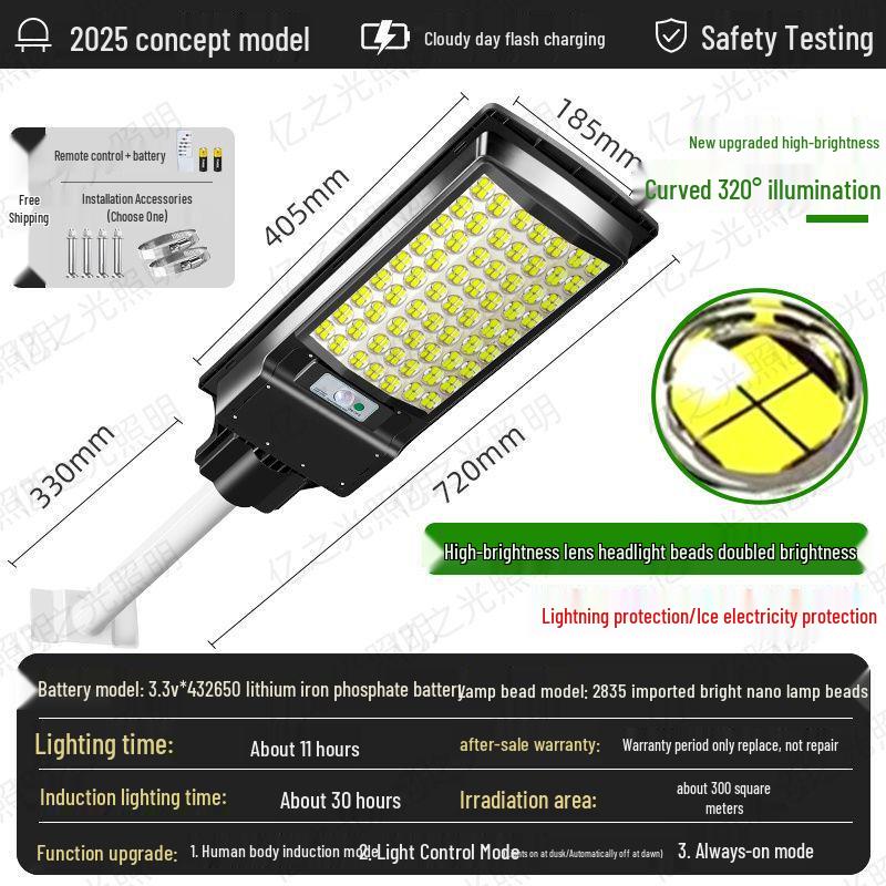 Outdoor Solar Garden Light: Waterproof, Super Bright, Motion Sensor
