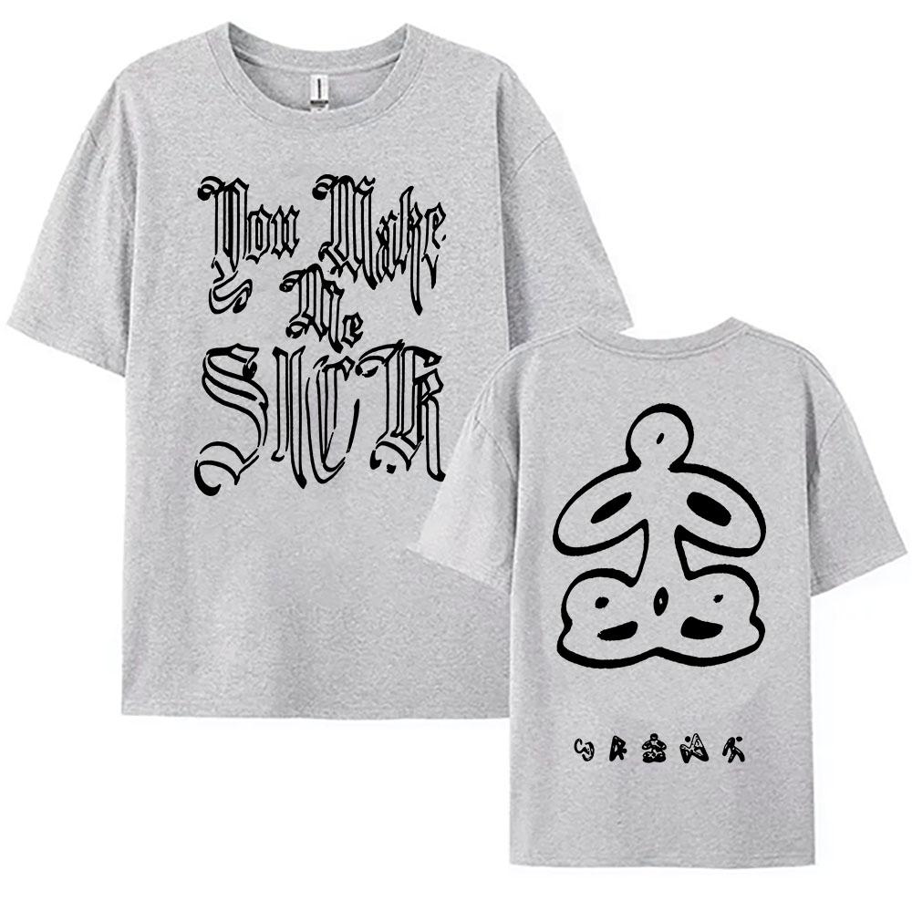 

You Make Me Sick Crop Tee Singer Ashnikko Itty Bitty 2025 New Tshirt Summer Casual Women Men Tshirts Short Sleeve Print T Shirt 2XL