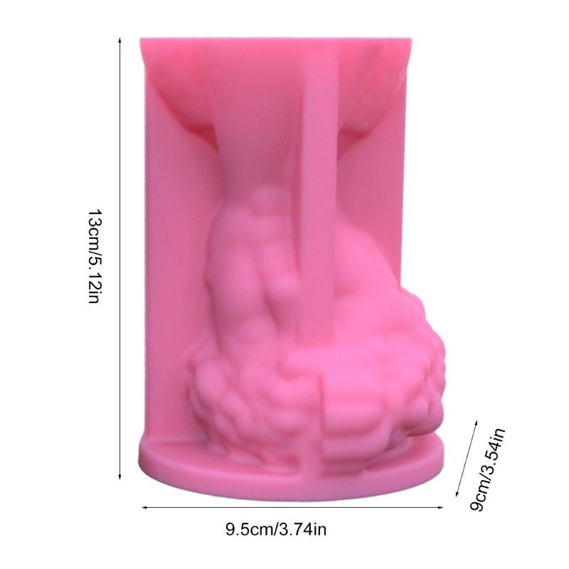 Planter Vase Mould Artistic Figure Cements Mold Silicone Material Suitable for DIY Hand-Making Succulent Plant Flowerpot