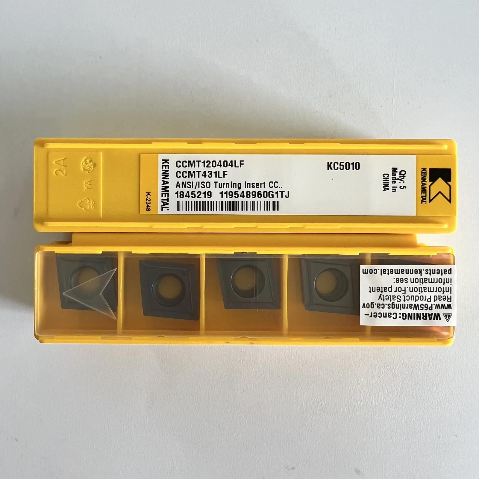 

Original / CCMT120404LF KC5010 / Industrial indexable Carbide Inserts 10 Pcs