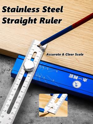 Scriber Marking Tools, Multi Angle Finder Gauge, Precision Leveling Ruler for Woodworking Metalworking, Durable Measuring Device
