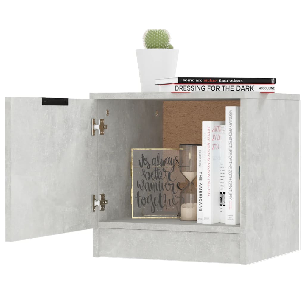 Nightstands 2 Pcs Concrete Grey 40 X 39 X 40 Cm