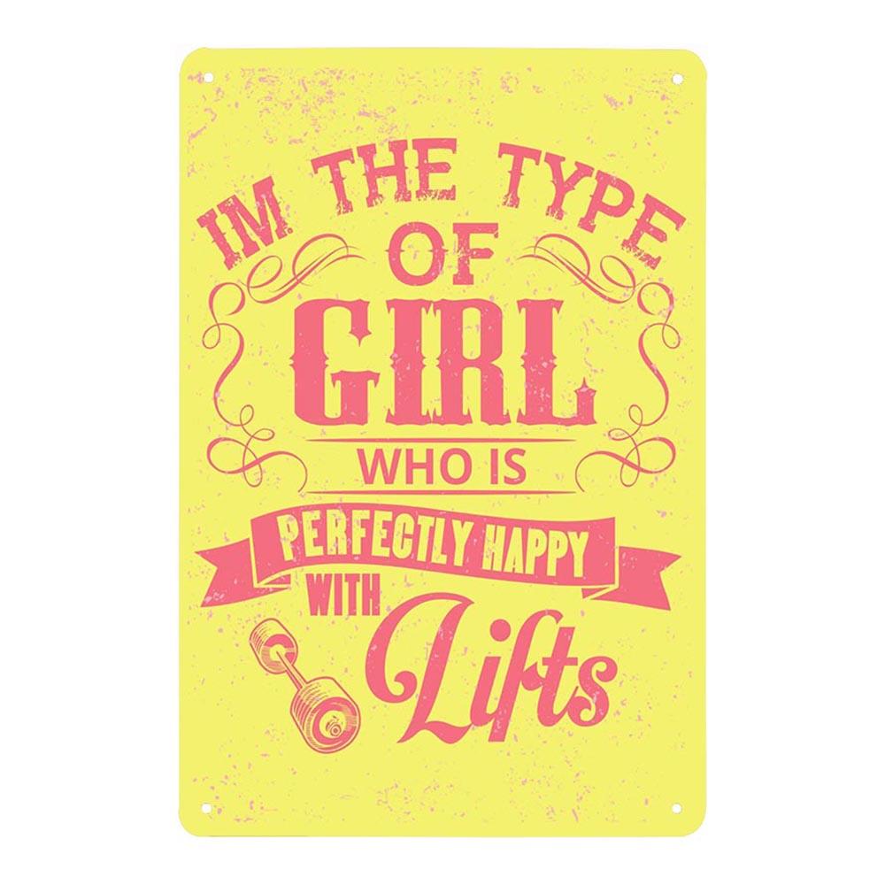 GYM Signs Tin Painting Metal Vintage Plaque Decoration Metal Wall Art Sportsman Retro Poster Iron Plate Home Decor 20x30cm