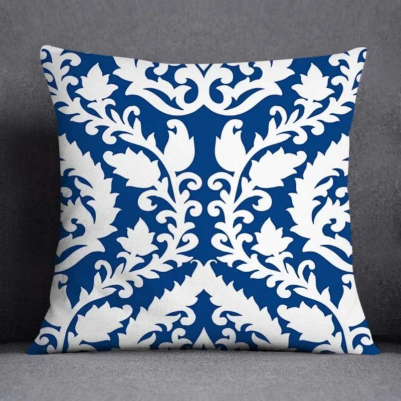 Blue Sailor Mermaid Marine Home Decor Pillowcase Square   Office  Cushion Cover