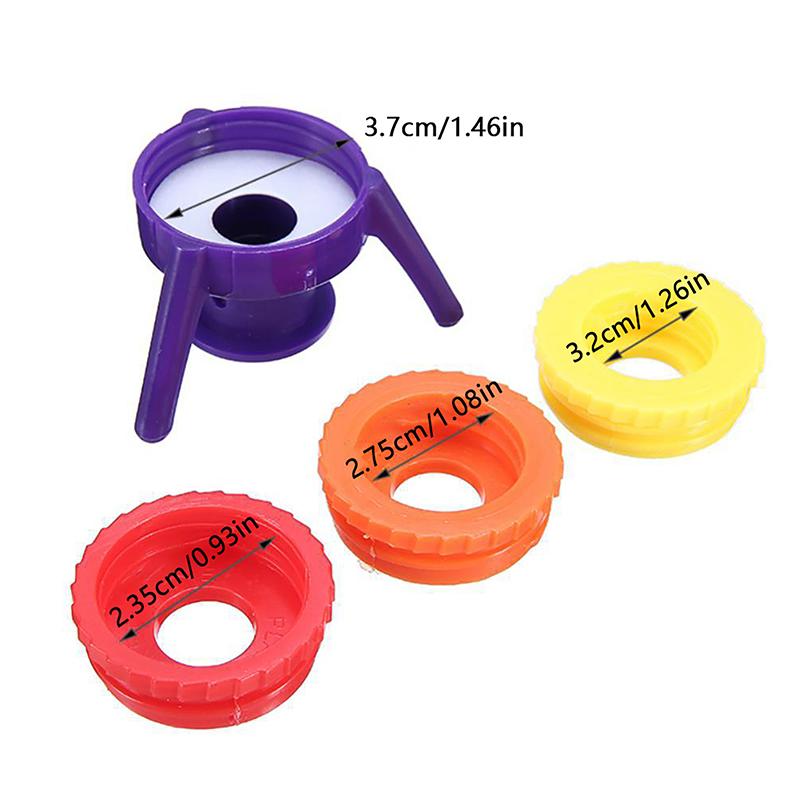 3 /6Pcs Bottles Stand Cap Kit Set Easy Pour Out Thick Liquid Bottle Emptying Kit Women Make-Up Kitchen Bathroom
