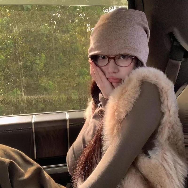 Damen Lammwollimitat Weiß Weste Koreanische Lockere Damen Rundhalsweste Herbst Bequem Vielseitig Weiblich Einreihige Jacke