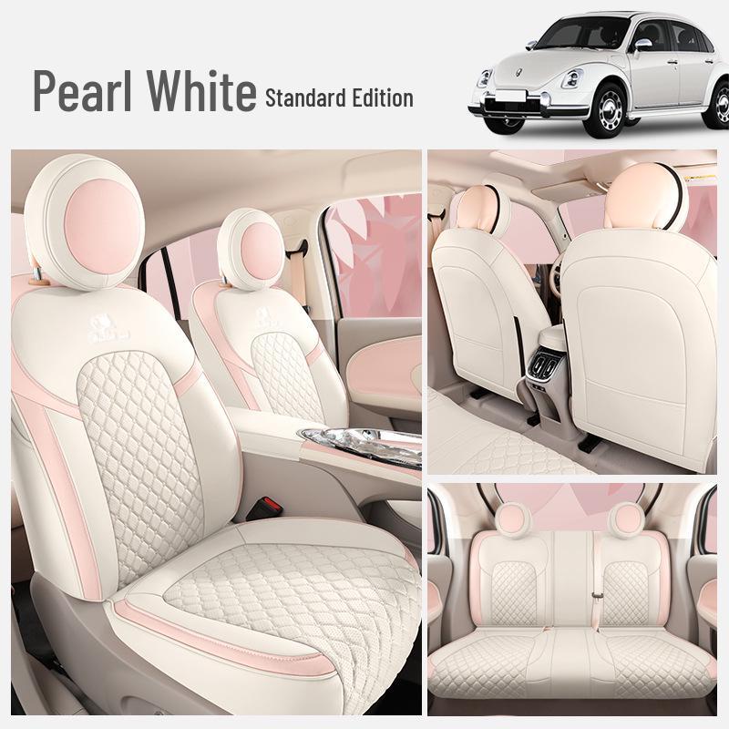 ORA Ballet Cat Cartoon Seat Cushion: All-Season, Full-Wrap Car Seat Cover In Special Leather.