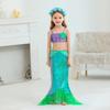 Mermaid Dress for Girl Ariel Prom Princess Costumes Cosplay Dress for Girls Birthday Party Dress Up Gown Halloween Clothing