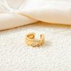 3 Pcs Zircon Korean Wave Multilayer Geometry Ear Cuff Clip on Earrings For Women Without Piercing Non-pierced Jewelry
