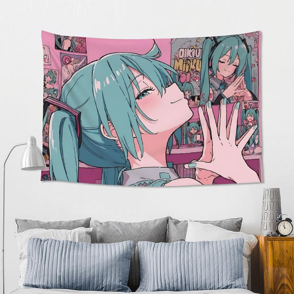 Hatsune Miku Cutecore Tapestry Room Decoration Home Decoration Tapestry Decor Accessories Cute Room Decor