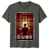 Cube 1997 Movie Poster Inspired TShirt Retro Classic Film Graphic Tee Unisex