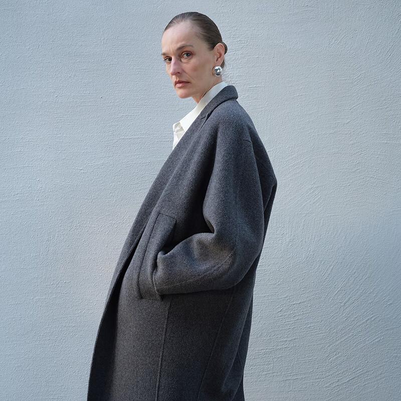 JNBY Women's Wool Blend Lapel Coat