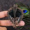 Nuummite Handmade Copper Wire Wrap Jewelry Pendant 3.35 N8d11