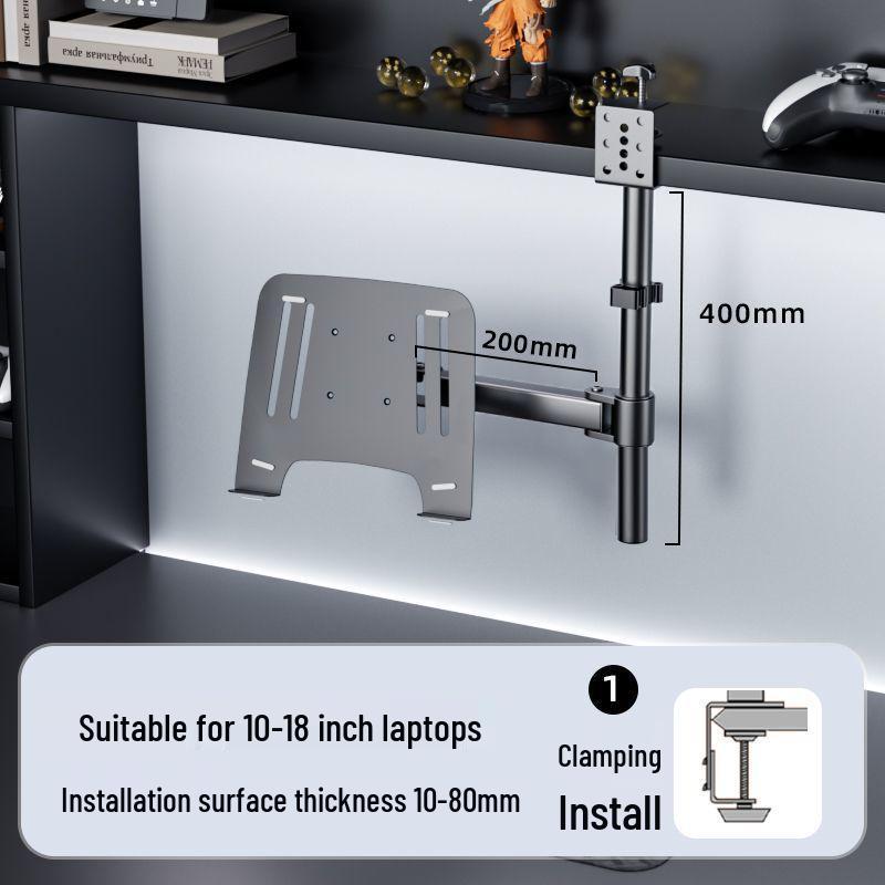 Dual Screen Laptop & Monitor Arm with Height Adjustability