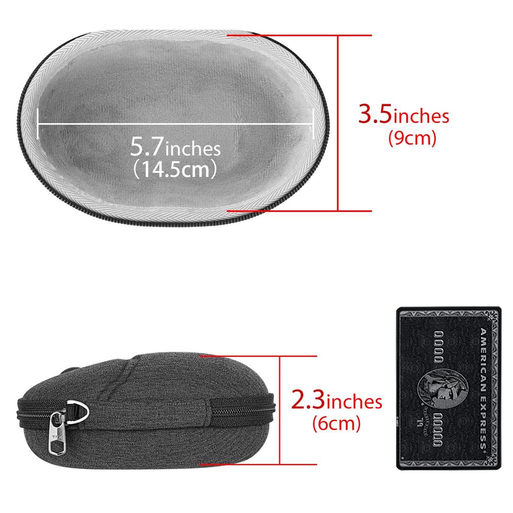 Geekria Mouse Hard Shell Travel Carry Case for Gaming Office Compatible with Razer Viper V3 V2 V3 V3 Pro Mouse Case, Mouse, Pro/Viper V3/Viper