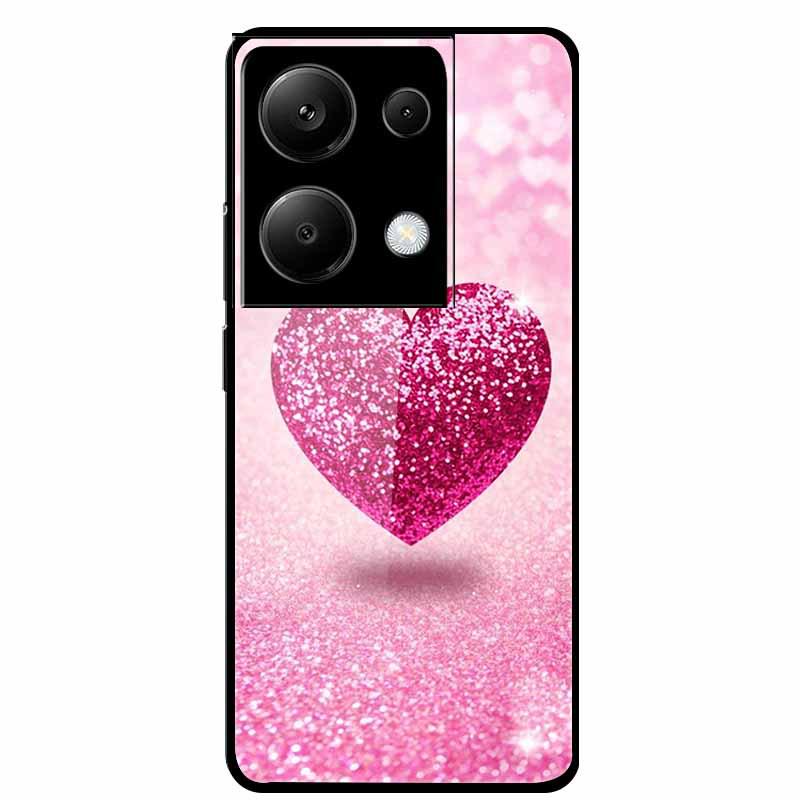 Redmi NOTE 13 PRO 4G Case with Tempered Glass & Aesthetic Color Painting