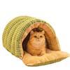 Thickened Winter Pet Bed: Semi-Enclosed Warm House for Cats & Small Dogs
