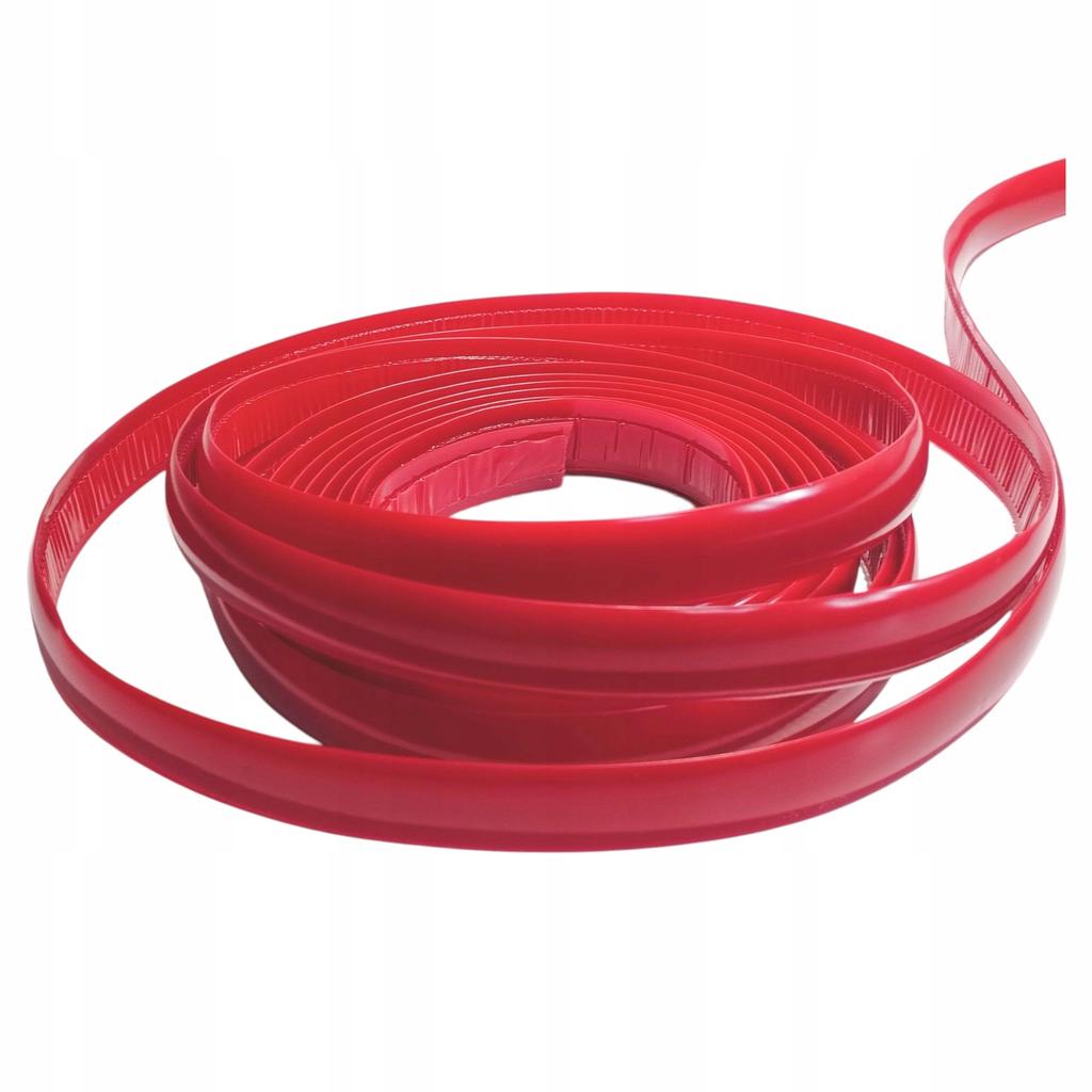 Decorative PVC Strip Red Matt 21mm Self-Adhesive Flexible