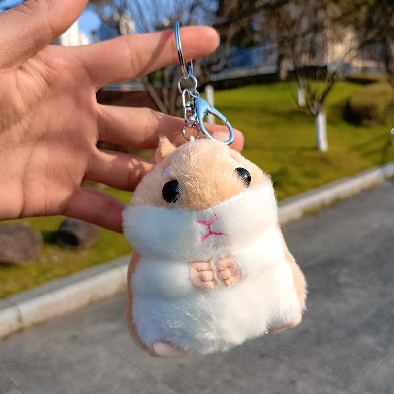 New Cute Plush Toys Kawaii Bag Backpack Pendant Keychain Stuffed Animals Kids Toys for Children Girl Birthday Gift Hamster Doll