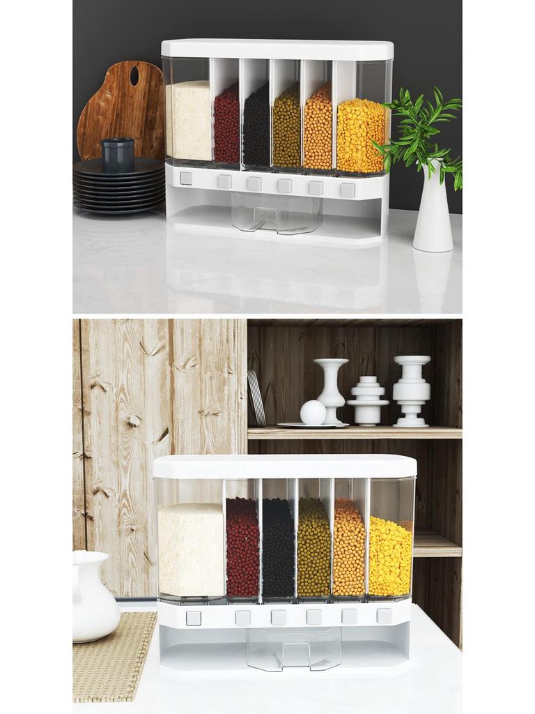 Wall-Mounted Rice & Grain Storage Container - Insect-Proof, Moisture-Proof, Sealed, and Multi-functional