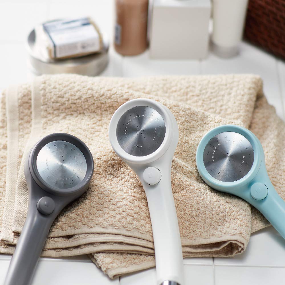 SANEI Company Sanei Faucet Shower Head Rainy Hand Stop Water Saving Rate Ultra Fine Water Flow Increased Momentum Stainless Steel Shower Plate White