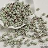 Handmade Cute Flower & Heart Green Ceramic Beads for DIY Jewelry