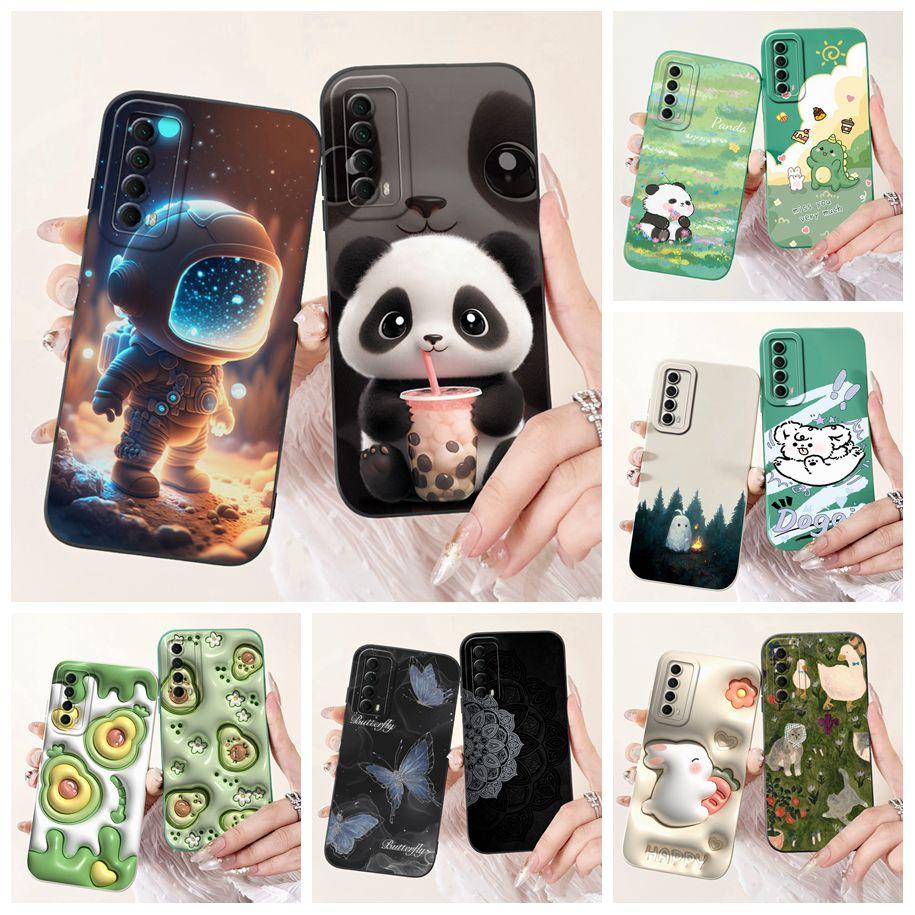 For Huawei P smart 2021 Case New Soft Silicone Cover For Huawei PSmart 2021 PPA-LX1 Phone Cover on Huawei Y7a Enjoy 20 SE Bumper