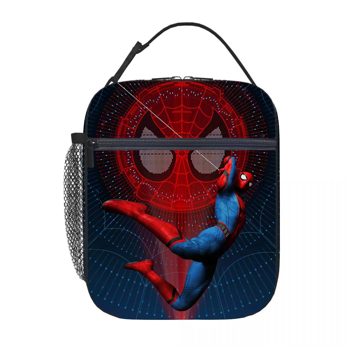 Spider-Man Portable Lunch Bag Thickened Oxford Cloth Ice Bag Lunch Bag Lunch bag