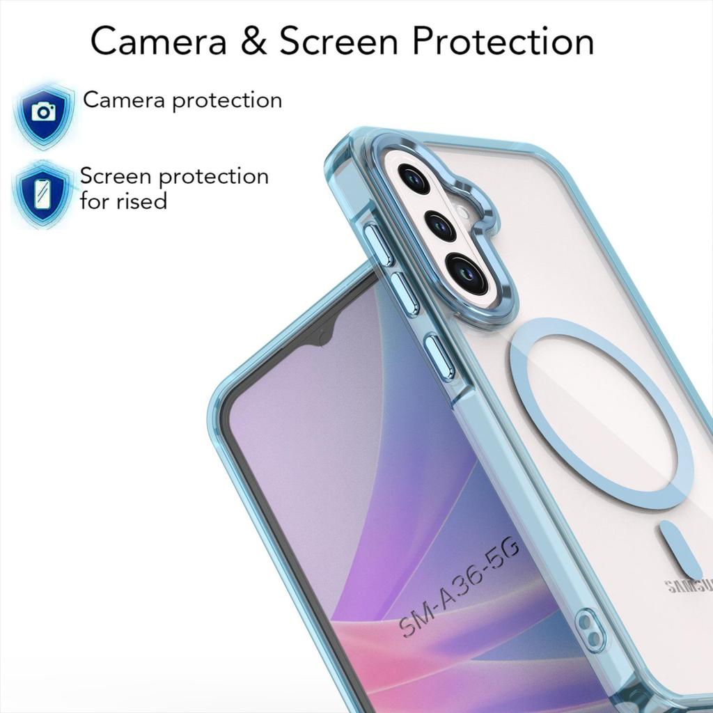 SAMA56 Bright Shadow Magnetic Phone Case for SAMS26ULTRA - Transparent, Anti-Fall Protection