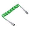 7 Way Coiled Trailer Cord 15ft Enhanced Performance Heavy Duty Electrical Power Coil Cable Wire for Semi Truck Tractor
