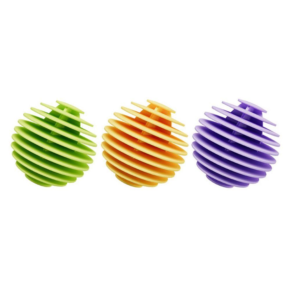 3pcs Household Soft Rubber Laundry Balls Reusable Fabric Softener Ball Home