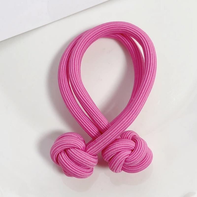 Elastic Dopamine High Ponytail Hair Tie – Thick, Knotted Rubber Band for Girls