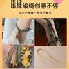 Filo di Cotone Tibetano Strofinato a Mano, Braccialetti Intrecciati a Mano, Stelle Luna, Perle Bodhi Buddha, Nappe, E Fili da Gioco