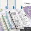 Clear A5 PVC Binder Notebook with Detachable Cover Loose Leaf Refillable Journal Writing Aesthetic School Office Planner Diary