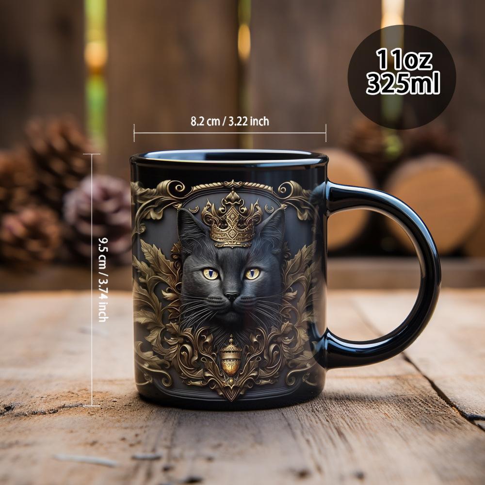 Tiger Lion Ceramic Coffee Cup 3D Milk Tea Water Cups Creative Breakfast Mug Household Drinkware Birthday Gift