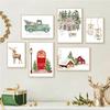 Christmas Gallery Wall Set Nutcracker Winter Deer Snow Truck Posters Of Wall Art Canvas Print Picture Festive Holiday Home Decor