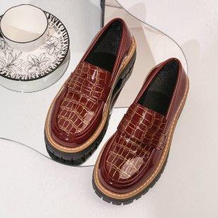 Spring Chunky Sole Loafers – Versatile Casual Shoes for Women, Versatile Casual Slip-On Shoes, Breathable Lightweight Comfortable Footwear