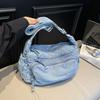 Denim Shoulder Bag Women's Crossbody Bag Commuter Large Capacity Underarm Bag