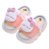 Kids' Princess Linen Slippers: Non-Slip, Thick-Sole, for Spring & Autumn.