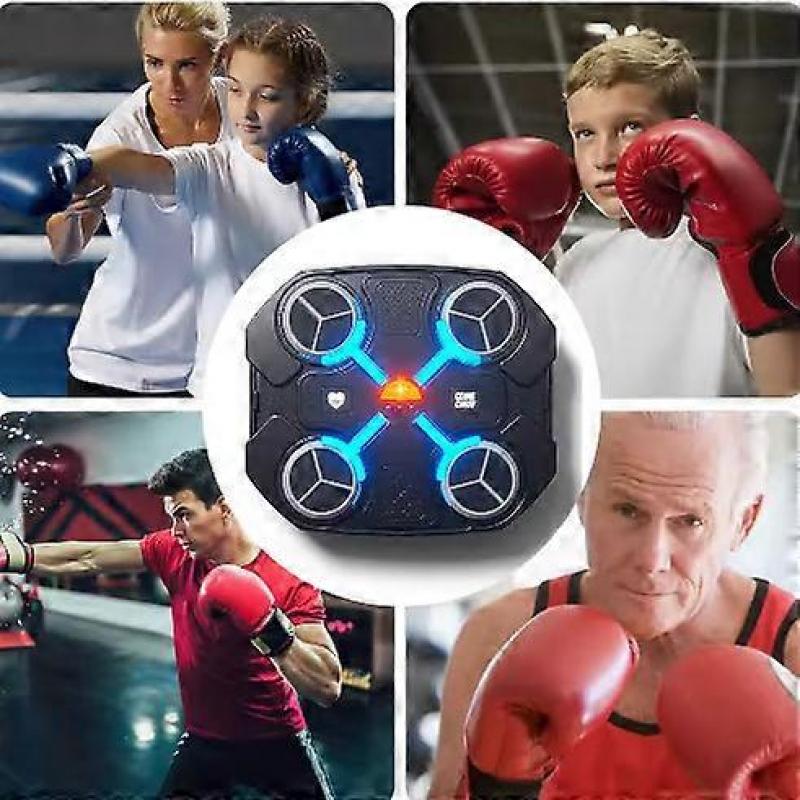 Smart Music Boxing Machine,Music Boxing Machine with Gloves,Wall Mounted