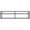 VidaXL TV Stand Transparent 160 × 40 × 40.5 Cm Tempered Glass