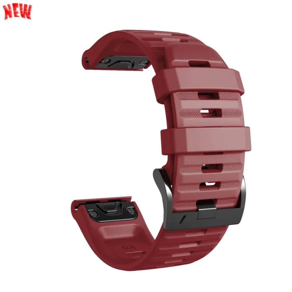 Cinturino in Silicone da 26mm 22mm Per Garmin Fenix 8 E 7 7X Pro 5 5X Plus 6 6X Pro Epix Gen 2 Cinturino Tactix 8 7/Enduro 3 Braccialetto QuickFit