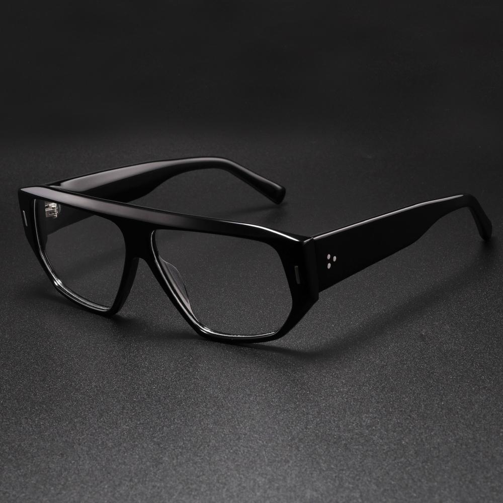 

Luxury Brand Designer Thick Acetate Oversized Frame for Men Women Trendy Optical Eyewear Stylish Shield For Men lentes de sol