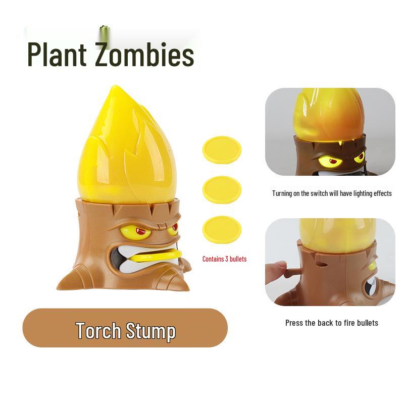 Plants Vs. Zombies Toy Set: Bewitching Mushroom, Fish Hook, Grassland Mine, Flaming Tree, Poison Pea
