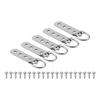 Robust D Rings Picture Frame Hangers with Screws for Easy Wall Art Setup