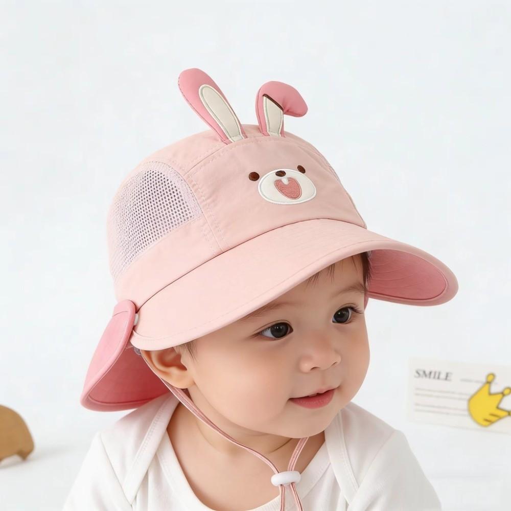 Cute Baby Bucket Hat Large Brim Kids UV Protection Cap Soft Toddler Sun Cap  Autumn