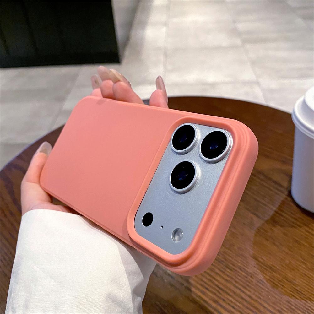 Office Frosted Plain Phone Case for Apple IPhone 17 Air 16 Plus 15 14 13 12 Pro Max Silicone Soft Protective Back Cover