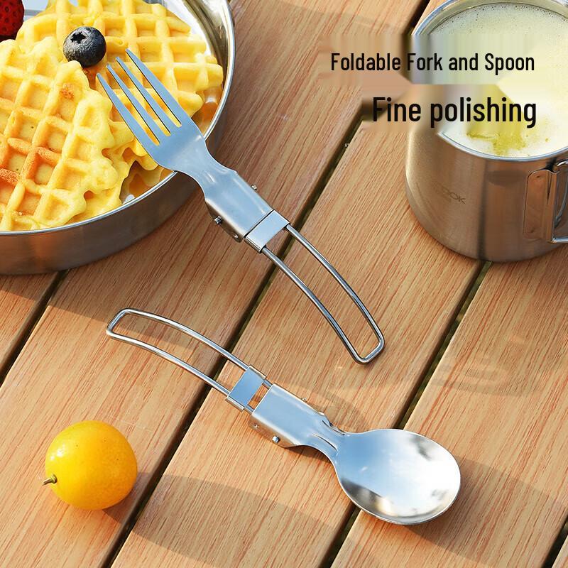 MAXCOOK 304 Stainless Steel Portable Outdoor Dining Set